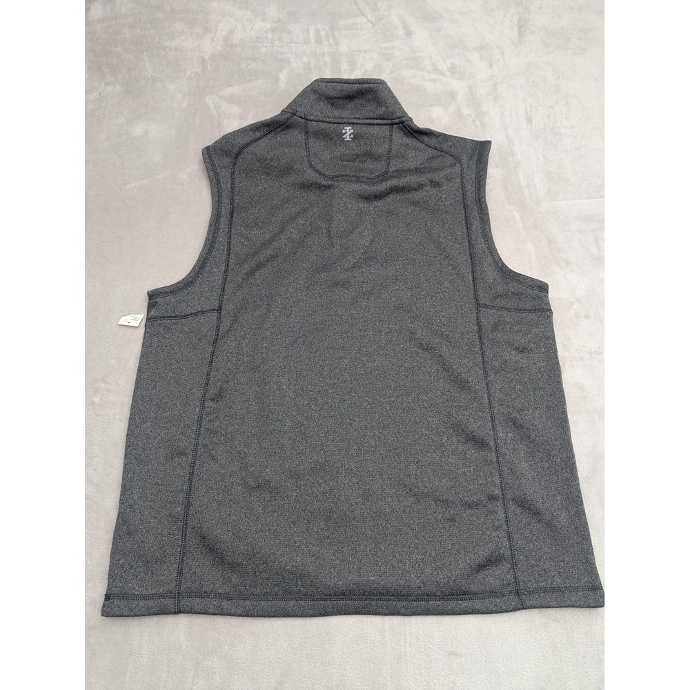 IZOD Golf Vest Mens XL Gray 1/4 Zip Fleece Windbreaker Hydra Shield Water Repel‎ - Picture 9 of 16